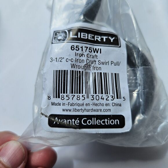 Liberty Wrought Iron Swirl 3-1/2" Cabinet Drawer Pull Handle LOT OF 11 NEW!! - Picture 3 of 3